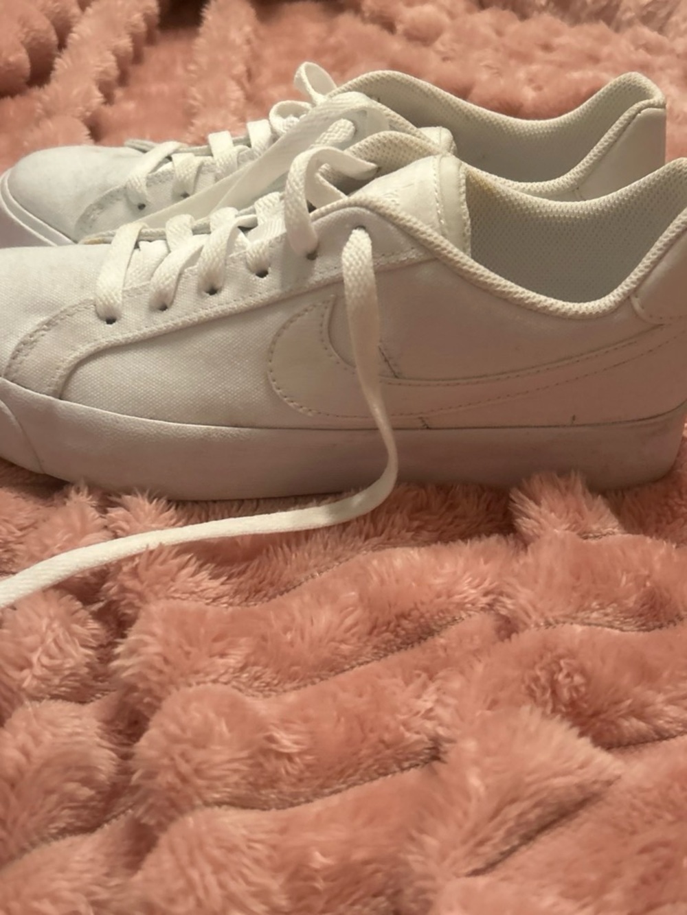 Nike Women's All-White Low-Top Canvas Sneakers